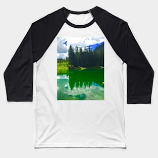 Green Lake - Reflections 1 Baseball T-Shirt